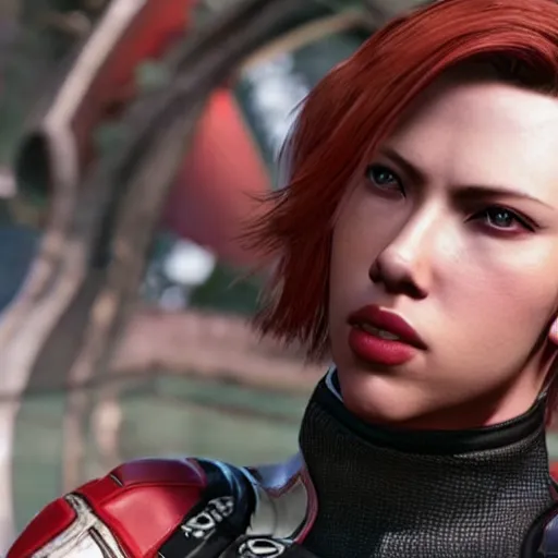 Prompt: scarlet johansson in tekken 7, unreal engine