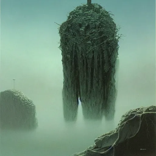 Image similar to concept art by zdzisław beksiński and dariusz zawadzki