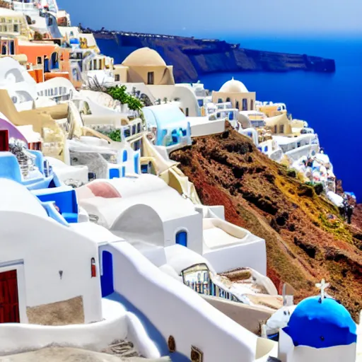 Prompt: oia, santorini, greece