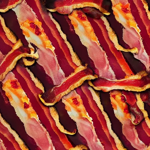 Prompt: the divine revelation of bacon, bacon apotheosis, bacon supreme, grandiose, incredible, magnificient