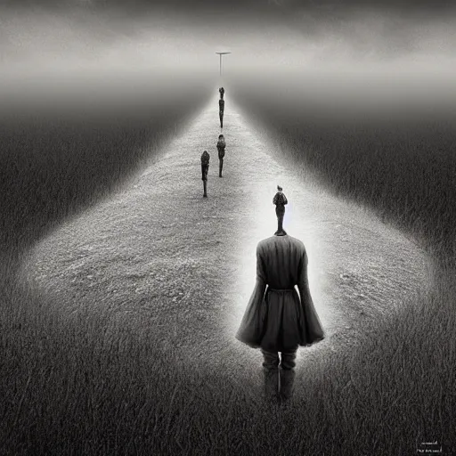 Prompt: a wandering mind by Michal Klimczak (Shume)