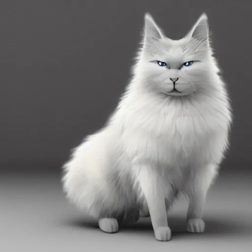 Image similar to nebelung cat, unreal engine, 4 k