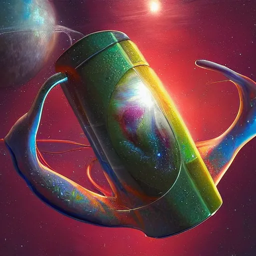 Image similar to the universe in a cup , digital art , hyperdetailed , artstation , cgsociety , matt painting , concept art