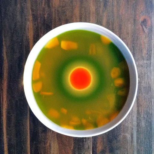 Prompt: eyeball soup.