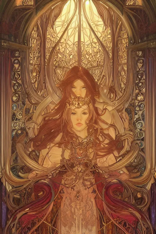 Image similar to pipe organ, d & d, fantasy, intricate, elegant, highly detailed, digital painting, artstation, concept art, smooth, sharp focus, illustration, art by artgerm and alphonse mucha and john howe