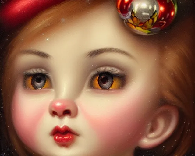 Image similar to closeup profile portrait of victorian christmas dinner, nicoletta ceccoli, mark ryden, lostfish, max fleischer, hyper realistic, artstation, illustration, digital paint, matte paint, vivid colors, bright, cheerful, detailed and intricate christmas environment