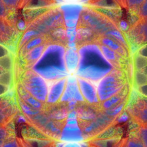 Image similar to transcendent fractal face