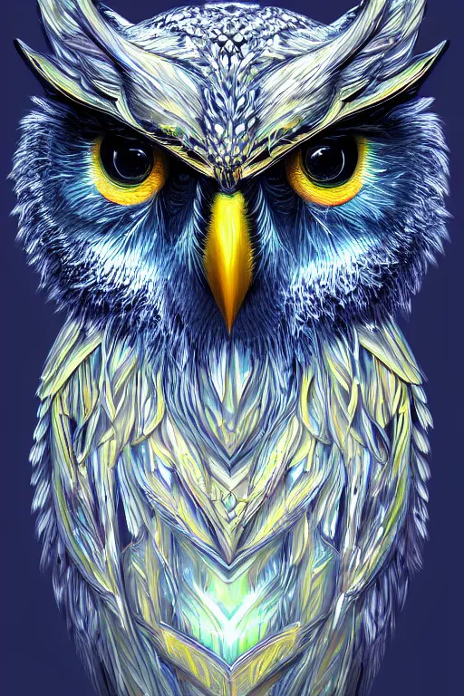 Image similar to radiant owl, highly detailed, digital art, sharp focus, trending on art station