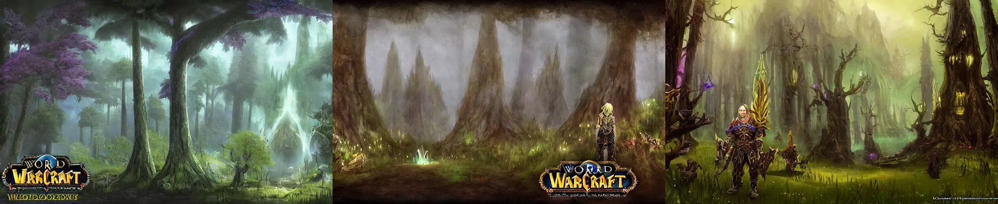 Prompt: brian jones inside world of warcraft elwynn forest