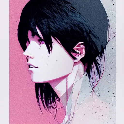 Image similar to portrait soft light, by killian eng and wayne barlow and conrad roset, inspired by akira anime, etching, fine, sharp high detail,