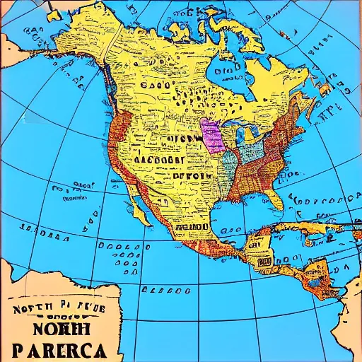 Image similar to north american map with names