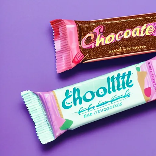 Image similar to chocolate candy bar packaging, 2 0 2 0 s style, very appealing, marketing photo