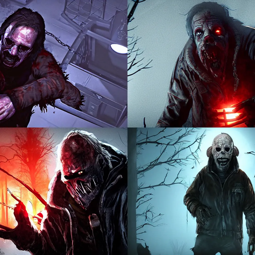 Prompt: John Carpenter’s The Thing in Dead By Daylight, gameplay, PC,