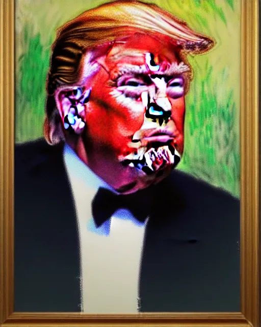 Image similar to donald trump, by monet, ultra detailed