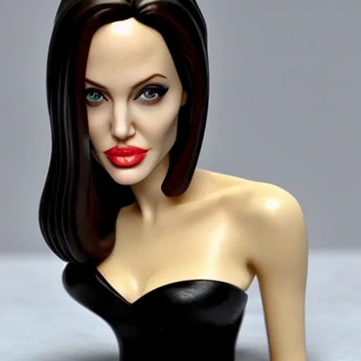 Prompt: angelina jolie bobble head toy