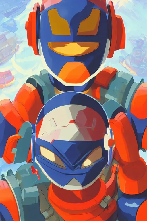 Image similar to robot ninja mask helmet megaman x zero rockman 2 0 2 2 switch game boss legacy collection fanart artsation, art gta 5 comics, behance hd by jesper ejsing, by rhads, makoto shinkai and lois van baarle, ilya kuvshinov, rossdraws global illumination ray tracing