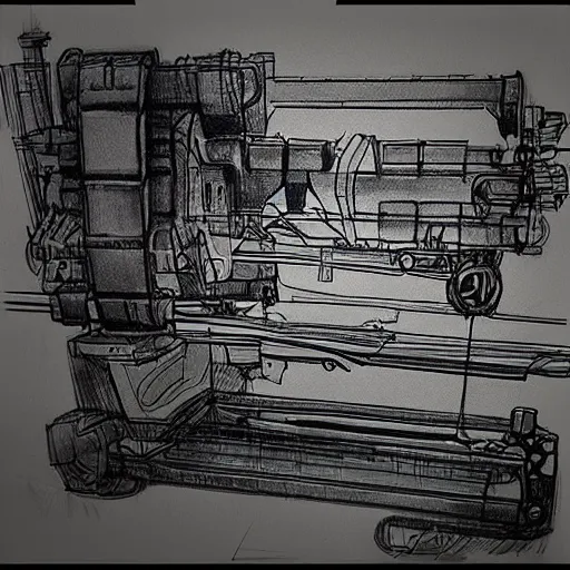 Prompt: “sketch of machine”