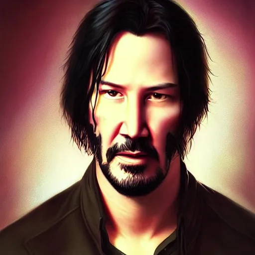 Prompt: keanu reeves in Pixar style by Stanley Artgerm and Tom Bagshaw