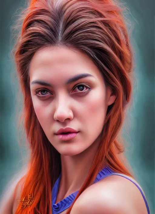 Image similar to photo of a gorgeous young woman in the style of stefan kostic and David la chapelle , realistic, sharp focus, 8k high definition, 35mm film photography, photo realistic, insanely detailed, intricate, elegant, art by stanley lau and artgerm