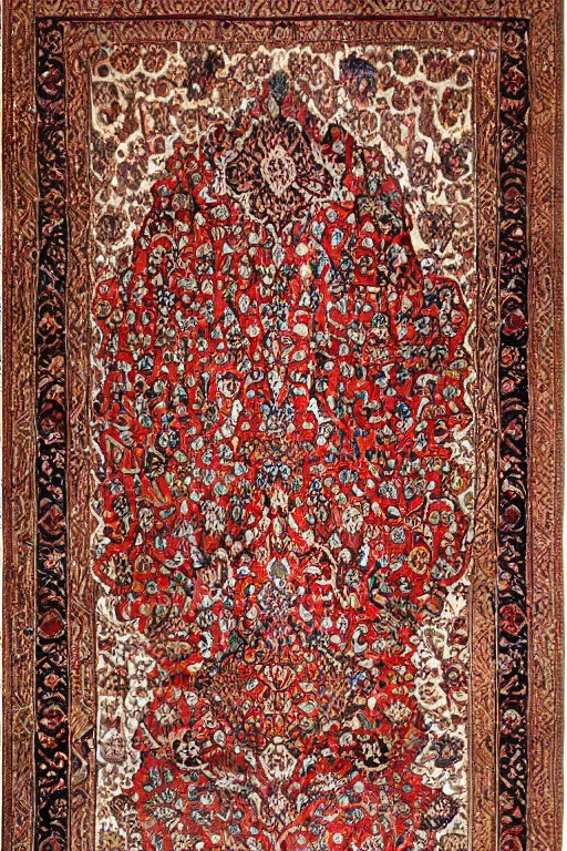Prompt: realistic persian rug