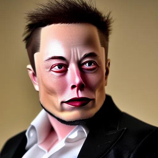 Image similar to Elon Musk as a plastic doll, highly detailed, high quality, HD, 4k, 8k, Canon 300mm, professional photographer, 40mp, lifelike, top-rated, award winning, realistic, sharp, no blur, edited, corrected, trending