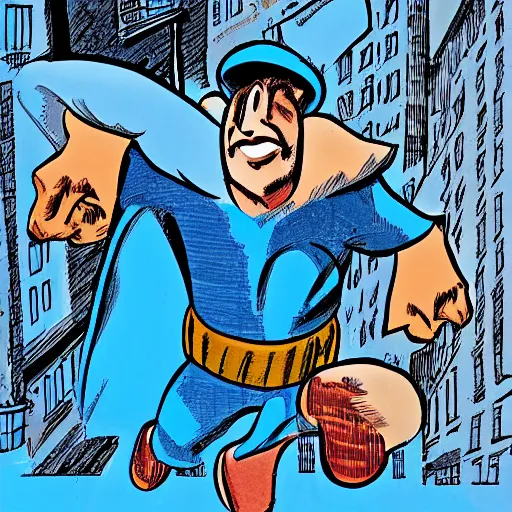 Image similar to blue sky in the style of will eisner