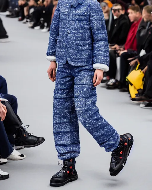 Image similar to hyperrealistic and heavy detailed 2321s balenciaga runway show of Super Mario Bros , Leica SL2 50mm, vivid color, high quality, high textured