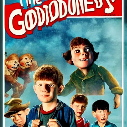 Prompt: the goonies, 1950s style