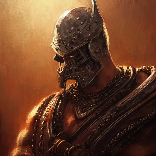 handsome portrait of spartan - leonidas bodybuilder