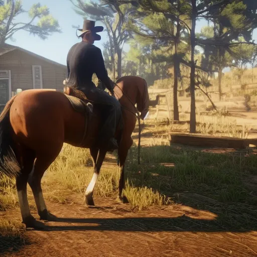 Image similar to Film still of Jerma985, from Red Dead Redemption 2 (2018 video game)