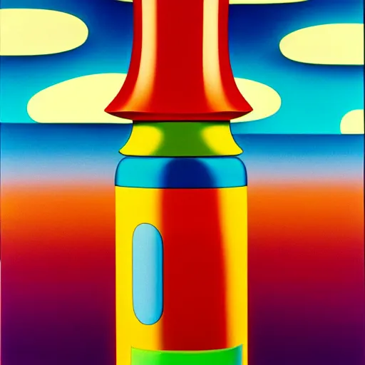 Image similar to sauce bottle by shusei nagaoka, kaws, david rudnick, airbrush on canvas, pastell colours, cell shaded, 8 k