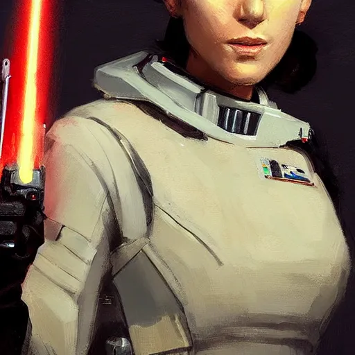 Prompt: portrait of a woman by greg rutkowski, hyela antilles, star wars expanded universe, she is about 2 0 years old, wearing starfighter pilot uniform of the galactic alliance, digital painting, artstation, concept art, smooth, sharp foccus ilustration, artstation hq