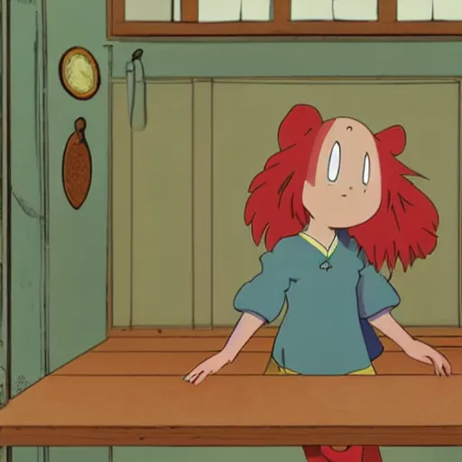 Image similar to ponyo in the backrooms