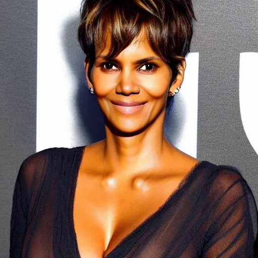 Image similar to halle berry as a berry fruits