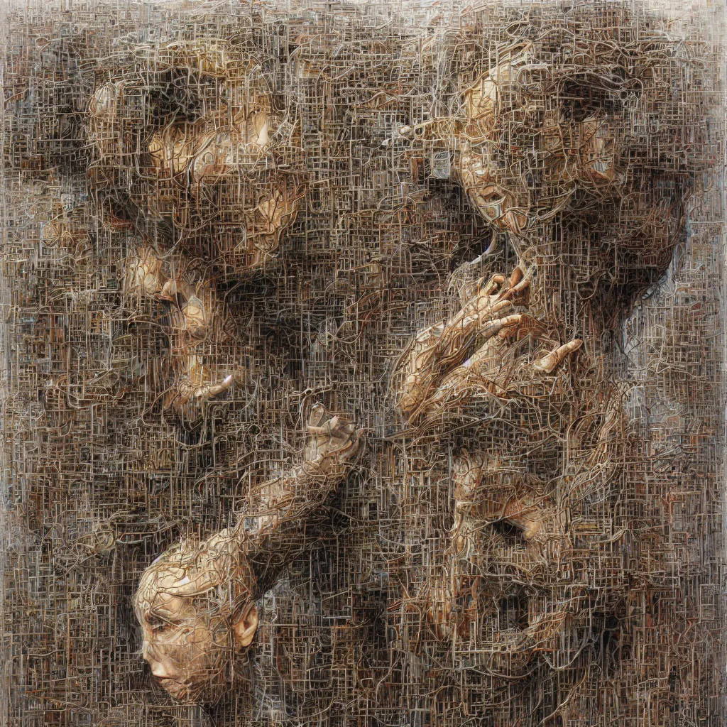 Image similar to electric minds, by peter gric