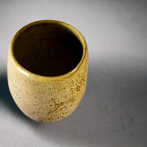 Prompt: photo of a cracked ceramic cup repaired with gold, kintsugi, beautiful, cinematic, high detail,