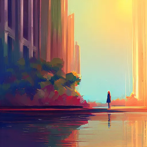 Image similar to a character by Alena Aenami