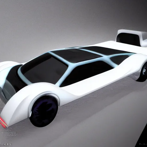 Image similar to vaporwave style car made from marble, concept