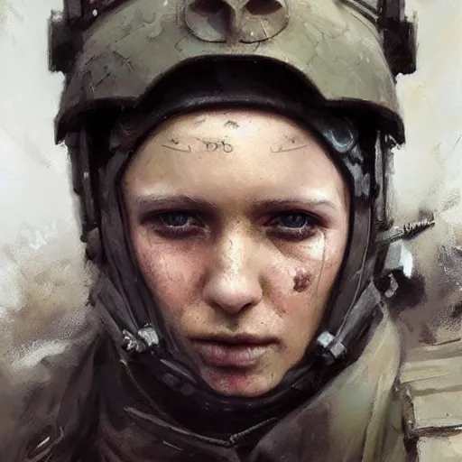 Image similar to peace on donbas, colourised, face portrait, epic, military art, fantasy, dieselpunk, hd shot, digital portrait, beautiful, artstation, comic style, by artgerm, guy denning, jakub rozalski, magali villeneuve and charlie bowater