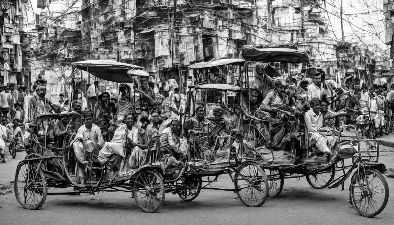 Image similar to calcutta rickshaw