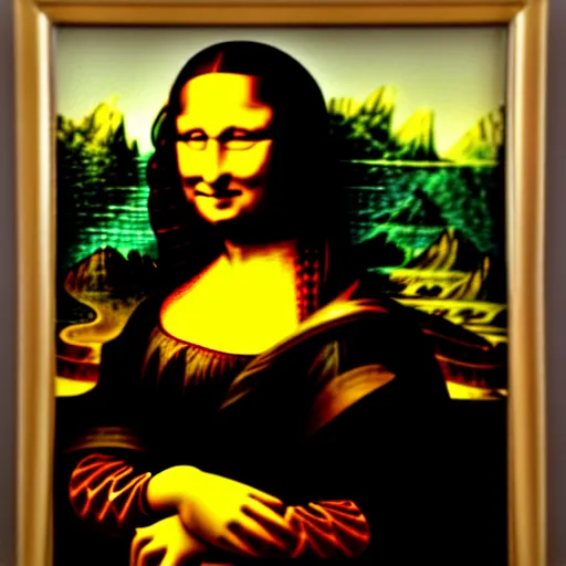 Prompt: Mona Lisa by John Higgins