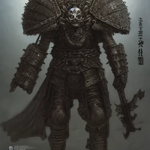 Image similar to berserk skullknight black armor, anthropomorphic shiba inu, shiba inu face, stuning 3 d render, masterpiece, glowing aura, by donato giancola and greg rutkowski and wayne barlow and zdzisław beksinski, realistic face