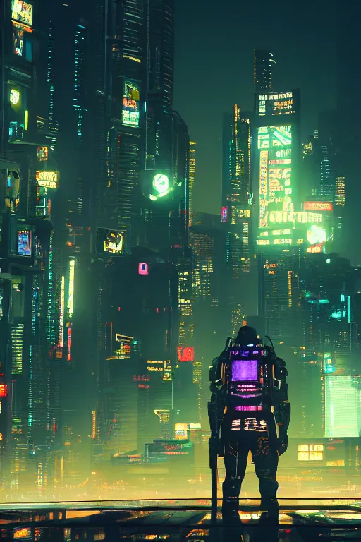 Prompt: a skyline at night, cyberpunk style, digital painting, concept art, smooth, sharp focus, hyperrealistic, illustration, artstation trending, octane render, unreal engine, ambient light, dynamic lighting, magical, dark vibes, Cyberpunk 2077