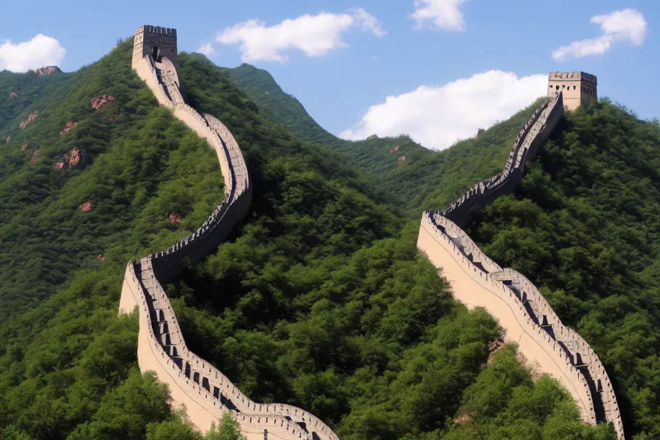 Prompt: the great wall, vinci.