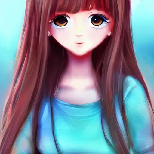 Image similar to portrait of a cute beautiful girl holding a balisong, anime digital art,