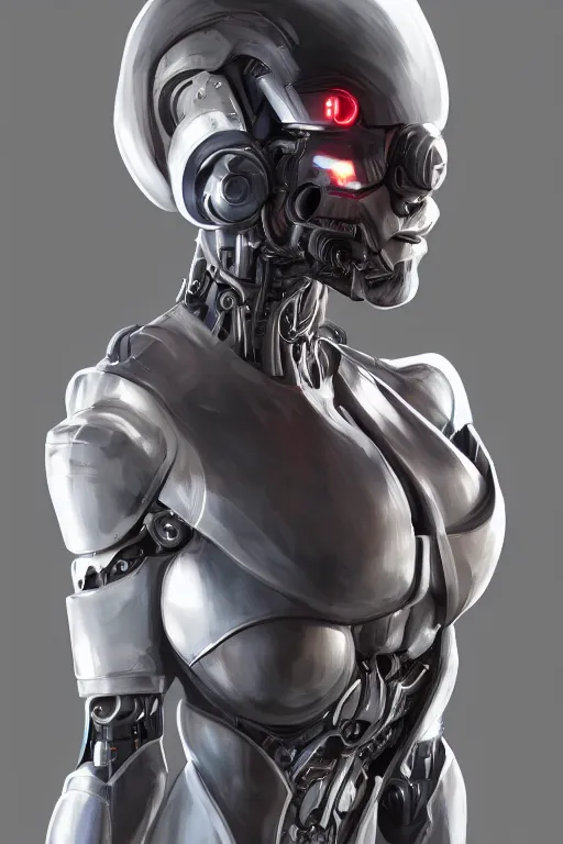 Image similar to a portrait of a faceless cyborg with a hood and mechanical part by Mars Chris and Artgerm, highly detailed, trending on artstation