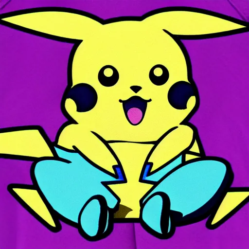 Prompt: cotton candy pikachu