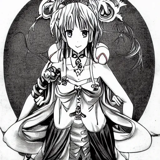 Image similar to a portrait of a fantasy anime character goddess of destruction by eiichiro oda