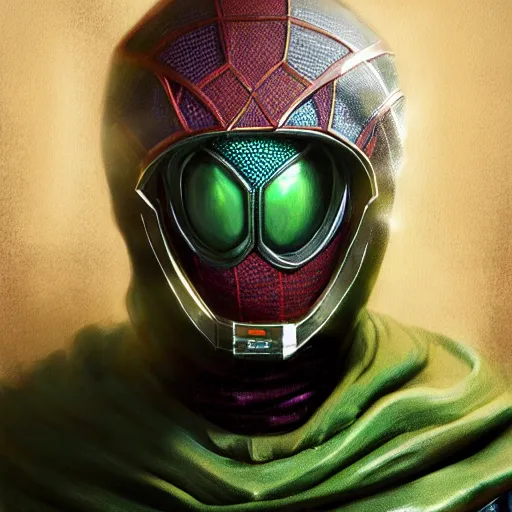 Image similar to mysterio from spider - man in real life, highly detailed, digital painting, artstation, concept art, matte, sharp focus, illustration, octane render, unreal engine, art by swietopelk and rebelzize and greg rutkowski.
