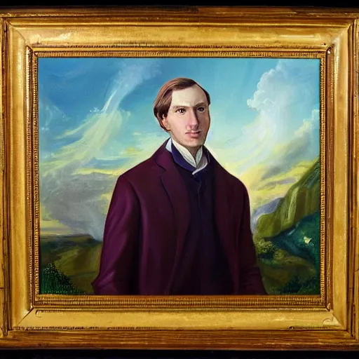 Prompt: painting of muslim joseph smith, 4 k